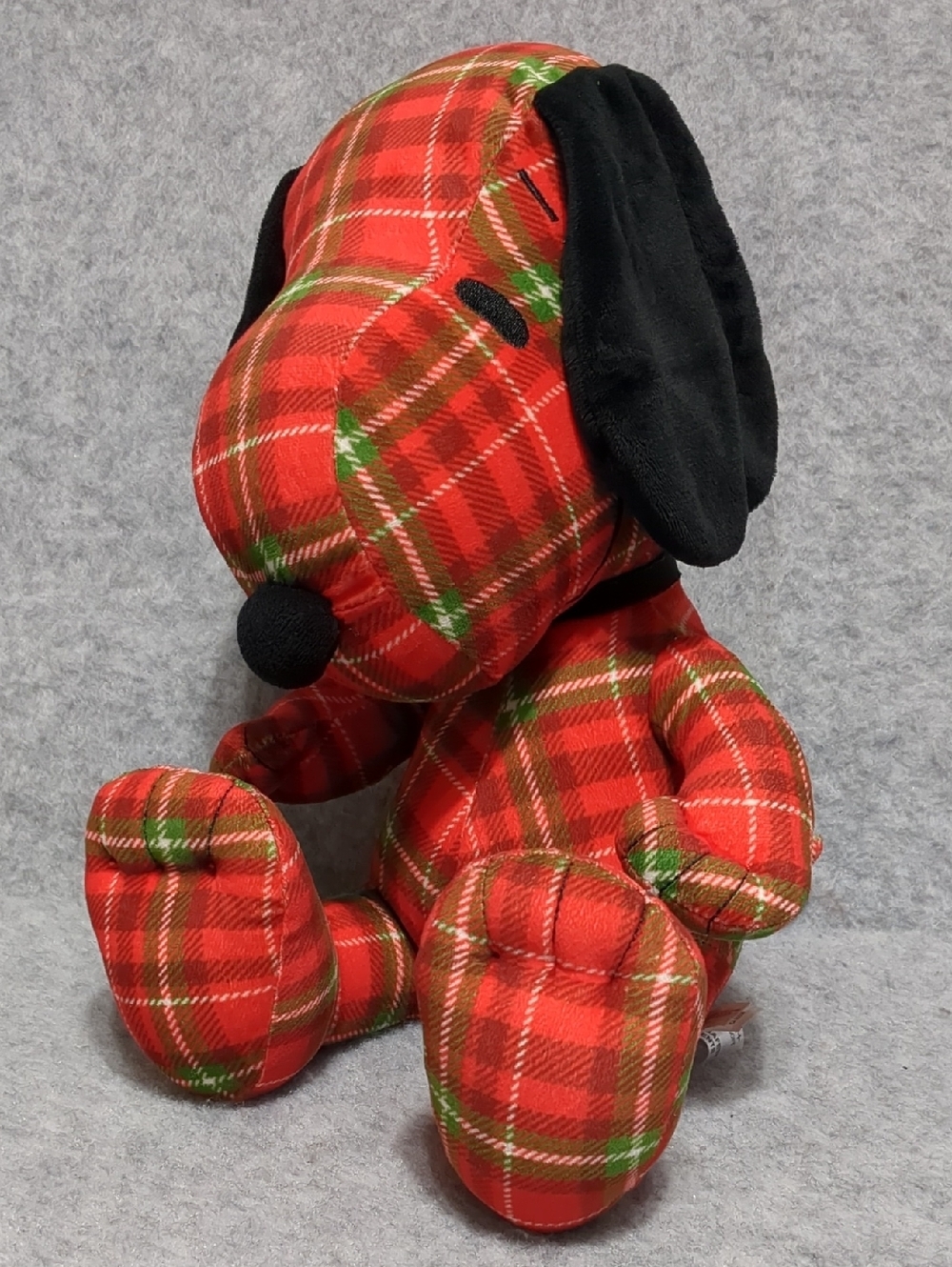 Peanuts Snoopy Holiday Plaid Fiesta 12" Seated Plush